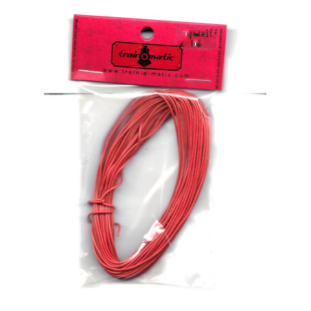 TRAIN 0 MATIC -  Fil souple cuivre 10ml 0.20mm² rouge