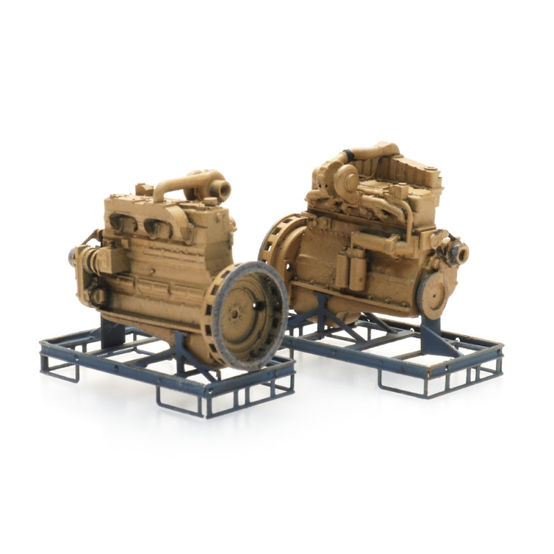 Artitec 387.510 - Moteur diesel industriel sur palette de transport (2x)