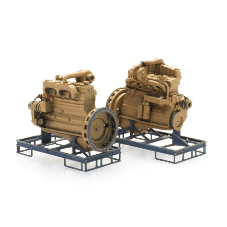 Artitec 387.510 - Moteur diesel industriel sur palette de transport (2x)