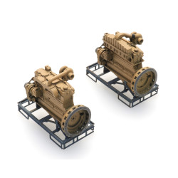 Artitec 387.510 - Moteur diesel industriel sur palette de transport (2x)