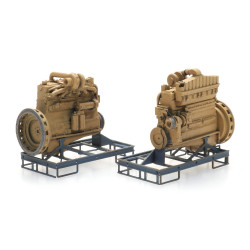 Artitec 387.510 - Moteur diesel industriel sur palette de transport (2x)