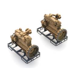 Artitec 316.099 - Moteur diesel industriel sur palette de transport (2x)