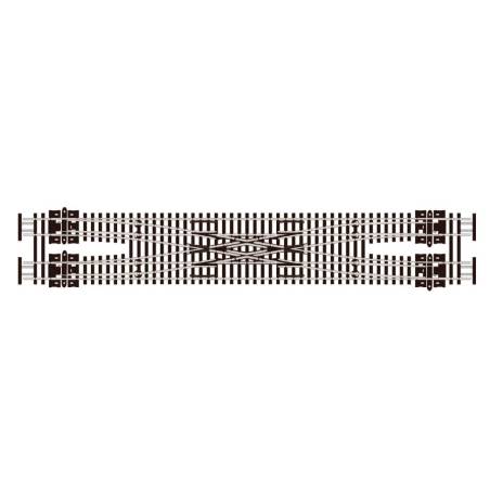 PECO  SL-E383F - N - Bretelle double avec coeurs polarisés longueur 271mm rayon 511mm angle 10° code 55