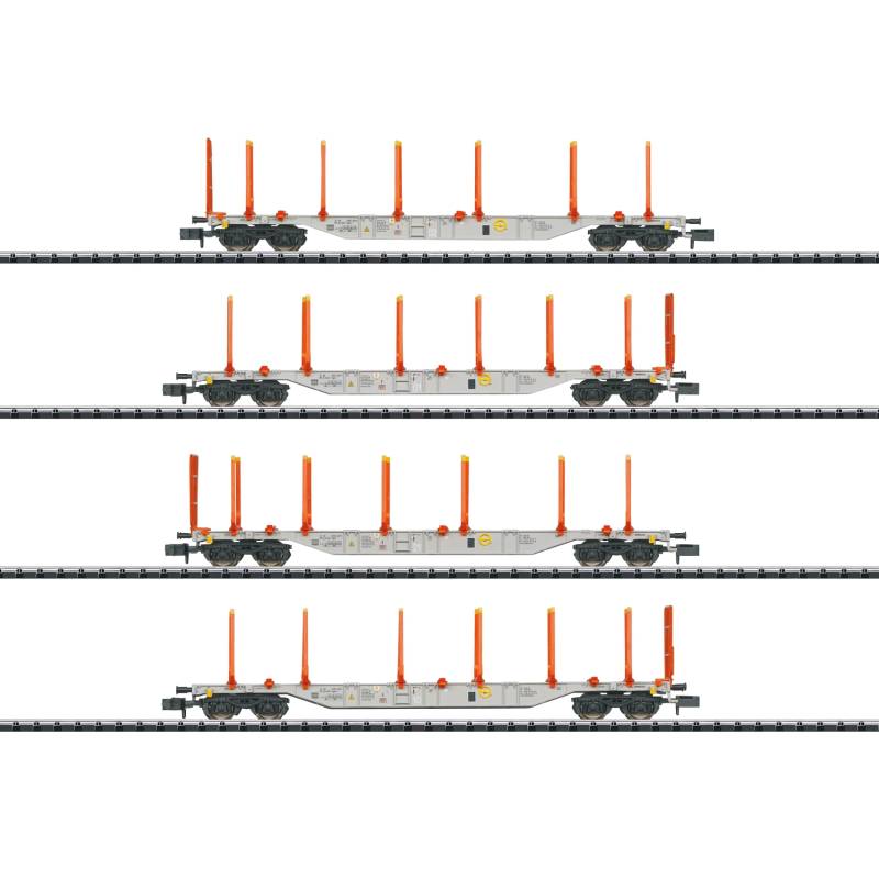 Minitrix 18710 - Coffret de wagons-porteurs KLV type Sgns