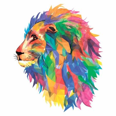 Le Lion Mozaïk Puzzle en bois - BOUTIQUE TRAIN