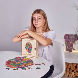 Le Lion Mozaïk Puzzle en bois - BOUTIQUE TRAIN