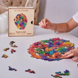 Le Lion Mozaïk Puzzle en bois - BOUTIQUE TRAIN