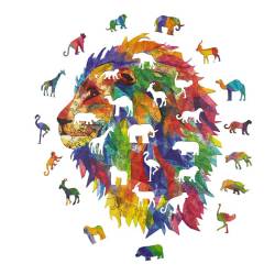 Le Lion Mozaïk Puzzle en bois - BOUTIQUE TRAIN