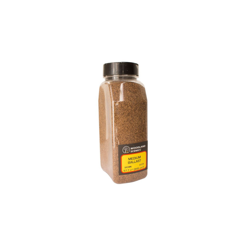 WOODLAND SCENICS  -Ballast marron grain moyen