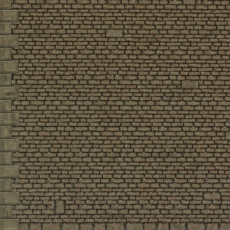 Metcalfe M0058 - FEUILLES MAÇONNERIE PIERRE SEMI-TAILLÉE STYLE B1 00/H0