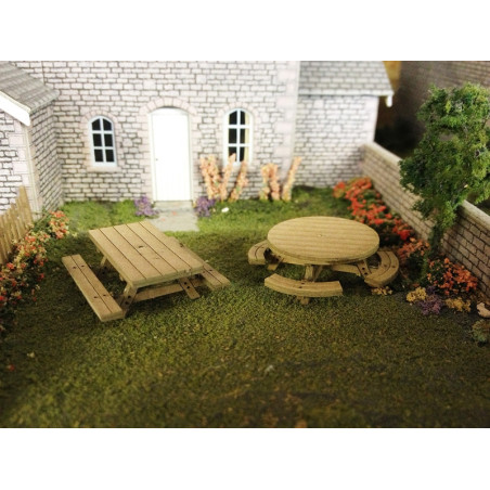 Metcalfe PO510 - TABLES DE PIQUE-NIQUE À L'ÉCHELLE 00/H0