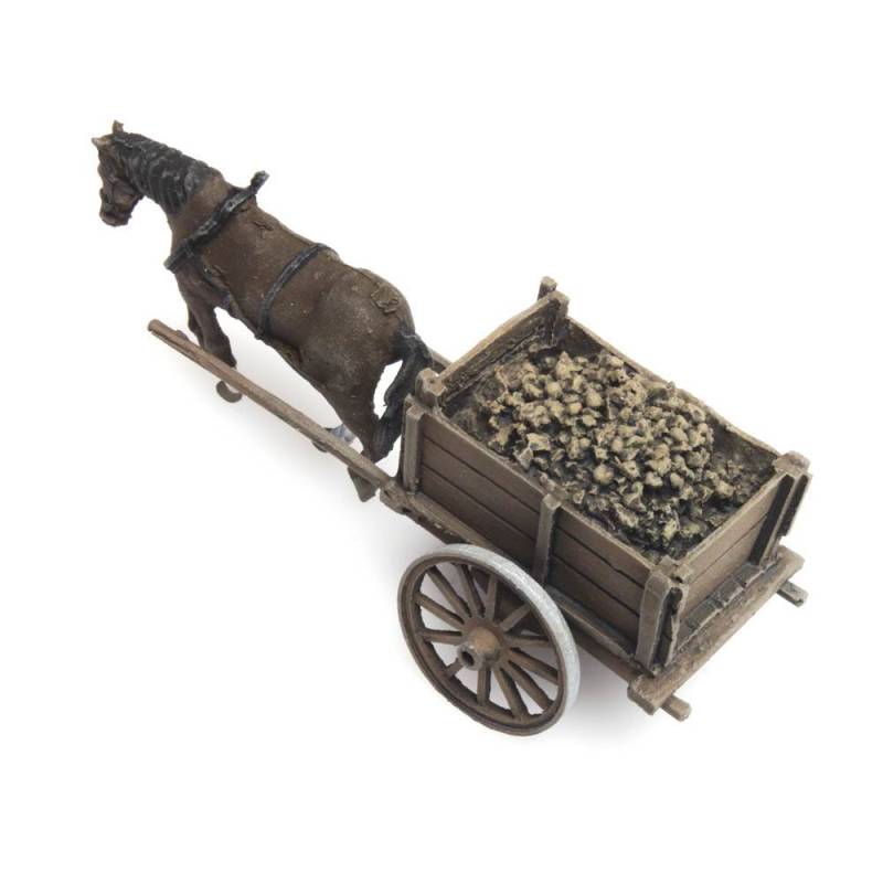 artitec 387.287 - Cheval et charrette chargée de betteraves sucrières