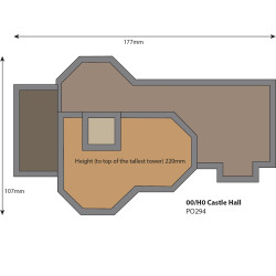 Metcalfe PO294- SALLE DU CHÂTEAU À L'ÉCHELLE 00/H0
