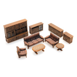 Artitec 387.505 - Intérieur de salon marron foncé