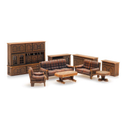 Artitec 387.505 - Intérieur de salon marron foncé