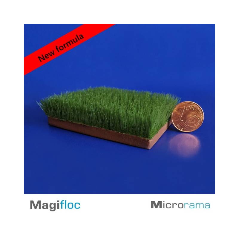Vert paturage 12mm. Herbe statique en fibre Magifloc