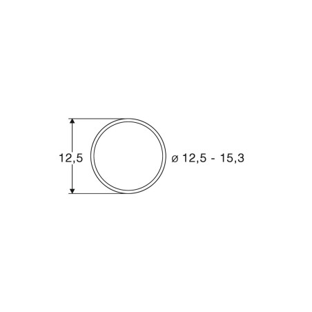 Roco 40075 - Bandages de roues de diamètre 12,5 - 15,3 mm.