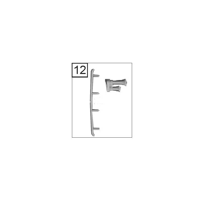 Fleischmann 73213518 - Rambarde et trompe pour BB 22000