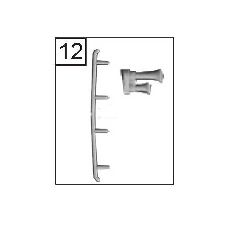 Fleischmann 73213518 - Rambarde et trompe pour BB 22000