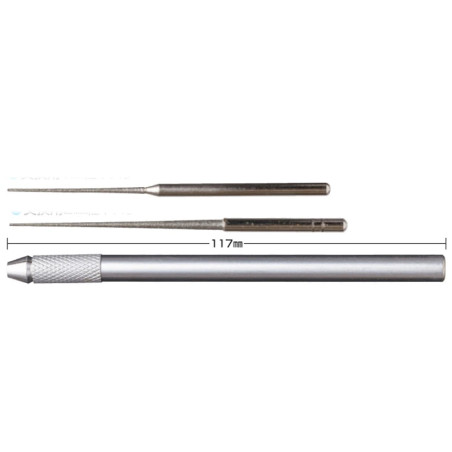 2 Limes diamant avec manche 1mm et 2mm