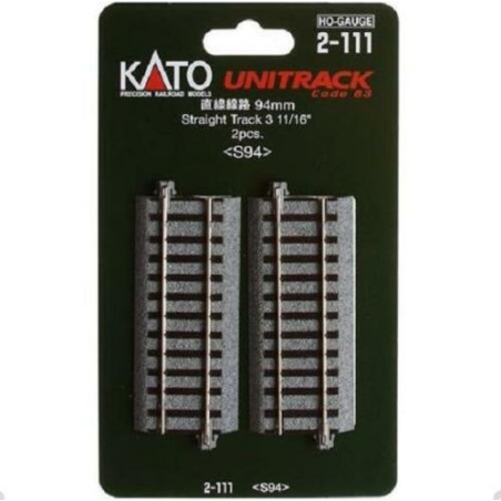 2-111 - 2 droits - 94mm - Unitrack