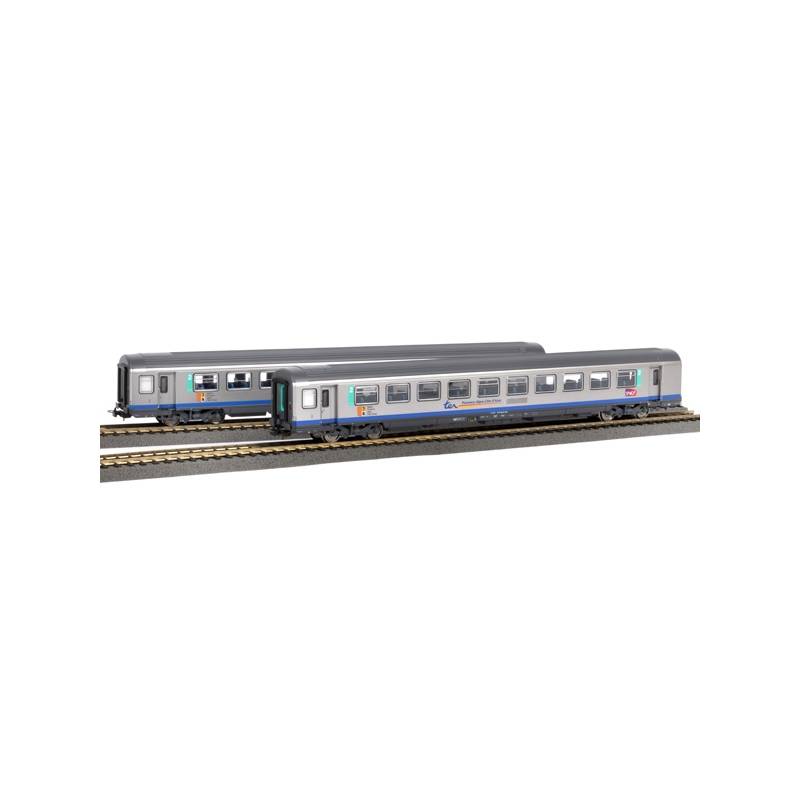 PI97105 - Set de 2 VTU CORAIL - TER PACA - 2nde cl. - SNCF - Ép. VI