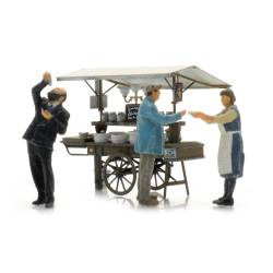 Artitec 5870019 - Figurines poissonnerie - Vendeur de harengs et consommateurs