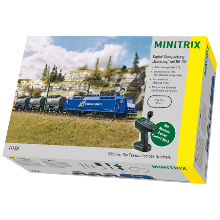 MiniTrix 11158 - Coffret de départ Digital "Train marchandises" avec série 120