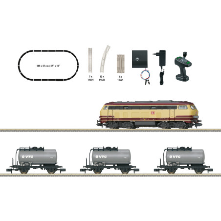 Trix 11160 - Coffret de départ numérique "Train marchandises" avec la série 217
