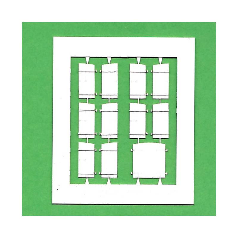 Maquette Création VbaRD 87 - Volets bois arrondis renfort D L60 H130 - échelle H0