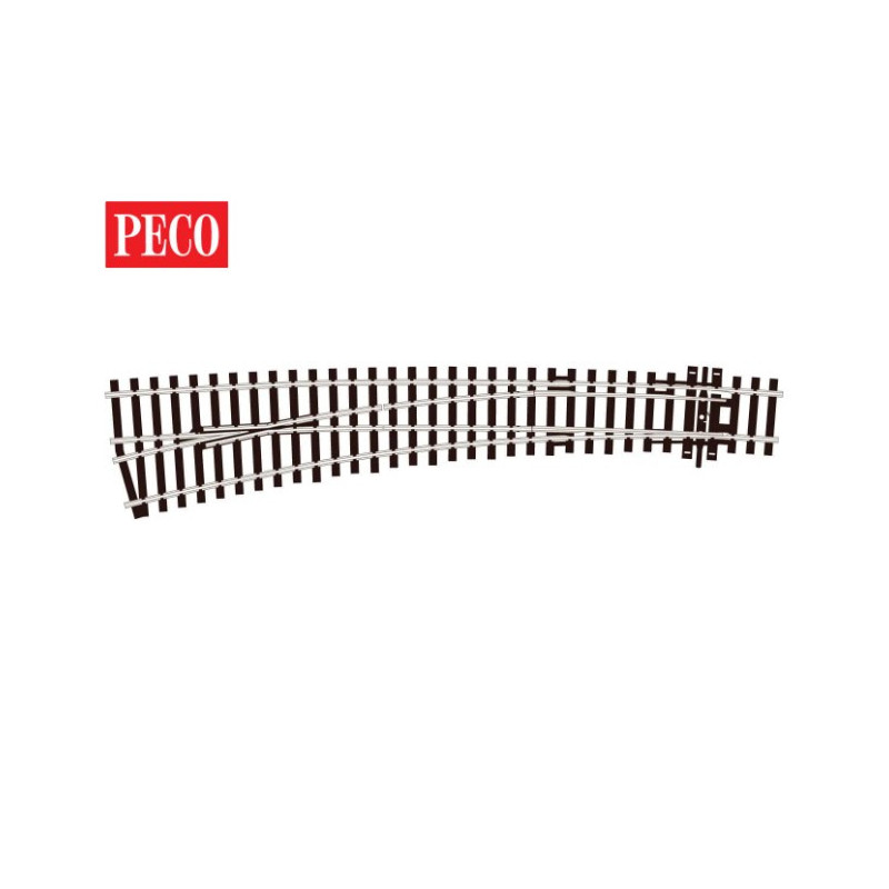 Peco SL-87 - Aiguillage enroulé à droite 258mm Insulfrog - Code 100