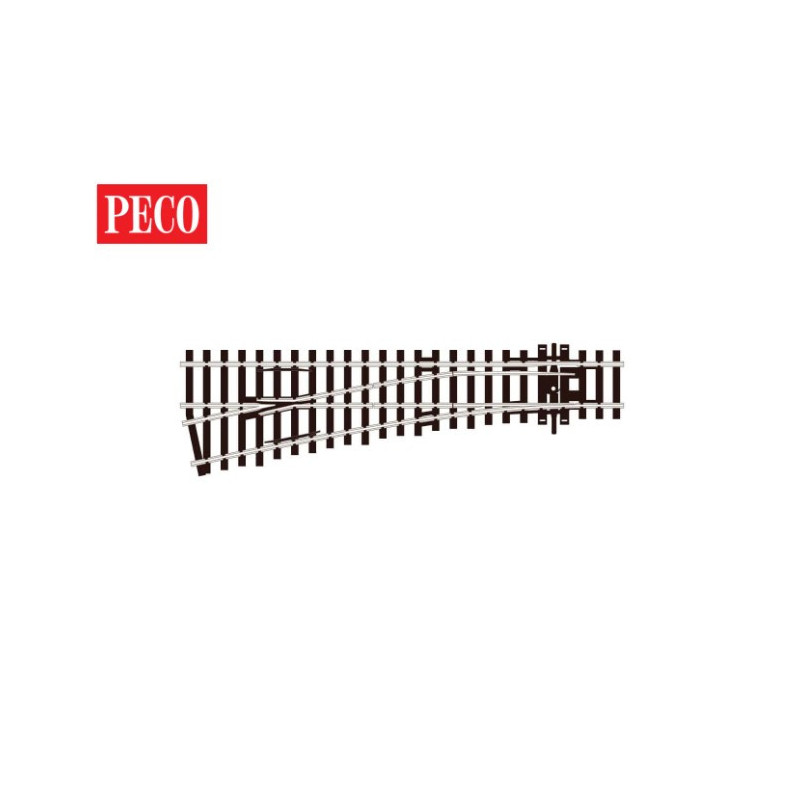 Peco SL-92 - Aiguillage enroulé à droite 258mm Insulfrog -