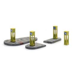 Artitec 10.390 - Colonnes de circulation (4x) et îlots refuge (2x)