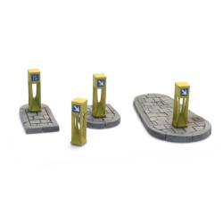 Artitec 10.390 - Colonnes de circulation (4x) et îlots refuge (2x)