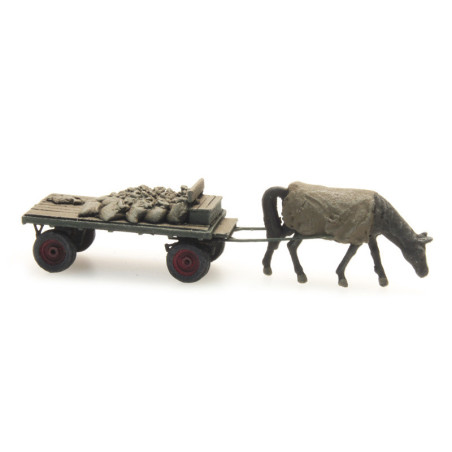 Artitec 316.051 - Chariot à charbon avec cheval