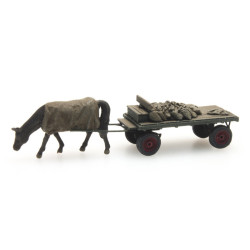 Artitec 316.051 - Chariot à charbon avec cheval