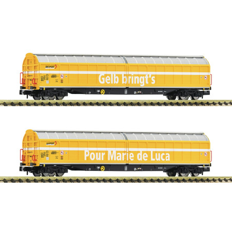 Fleischmann 838322 - Coffret 2 pièces : Wagon à parois coulissants de grande capacité des CFF