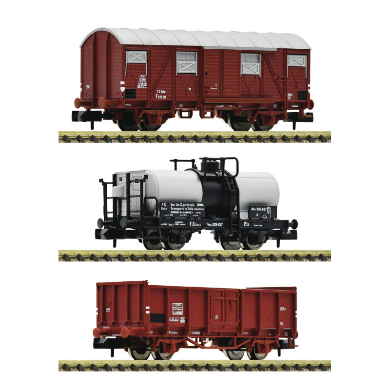 Fleischmann 880909 - Coffret de 3 pièces: Wagons de marchandise, FS