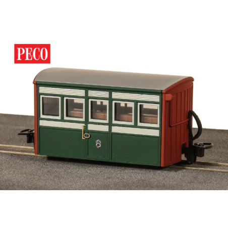 Peco GR-551 - OO-9 FR Bug Box Coach, 1re classe, livrée Early Preservation