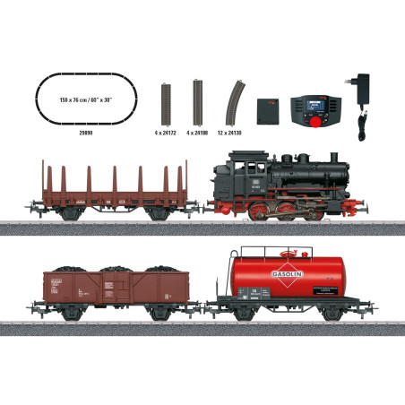 Marklin 29890 - Coffret de départ numérique "Train marchandises avec BR 89.0"