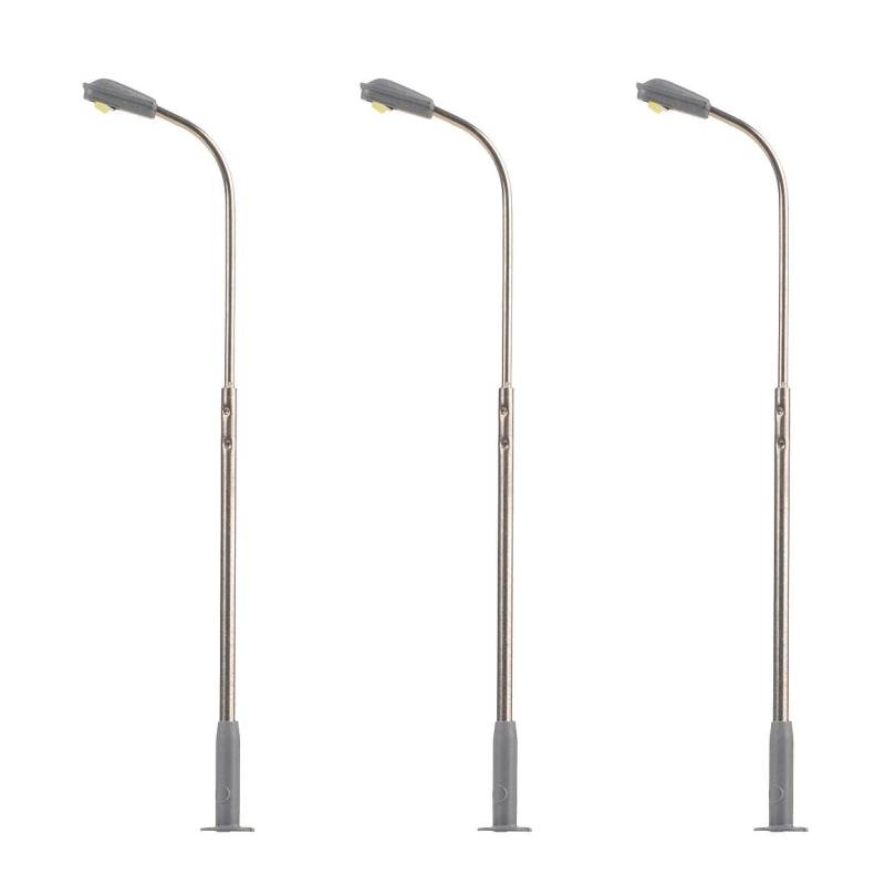 Faller 272120 -Éclairages publics LED, lampadaires, froid blanc, 3 pièces