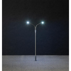 Éclairage Multicolore Faller – Lot De 3 Lampes – Pour Maquettes, Dioramas – Hauteur Réglable 94 Mm – 12V