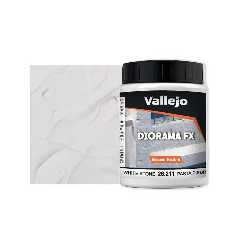 Vallejo 26.211 – Pierre artificielle Blanche – White Stone Paste