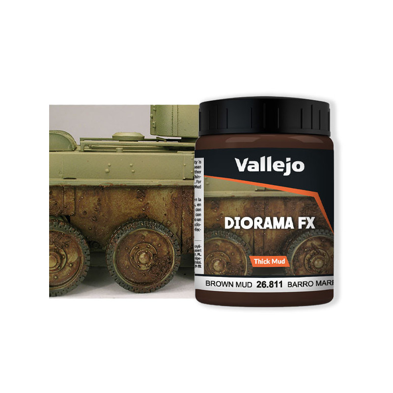 Vallejo 26.811 – Boue épaisse Brune – Brown Thick Mud