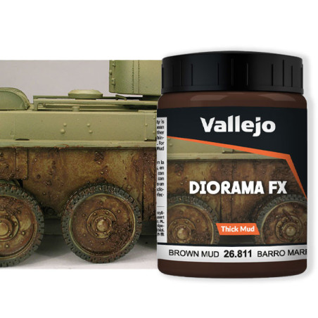 Vallejo 26.811 – Boue épaisse Brune – Brown Thick Mud
