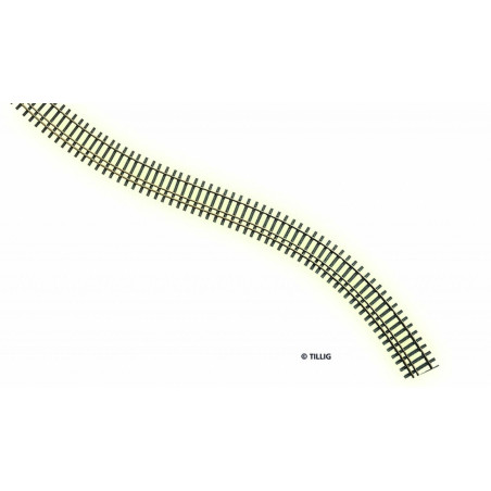 Tillig 85127 - Rails flexibles HO/HOm (voie imbriquée), longueur 680 mm, traverses bois