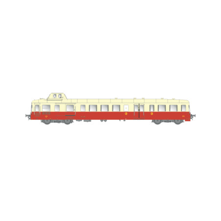 TRAINS160 16065 - Autorail XBD 3928 SNCF 2ème Classe Époque IIId/IVa