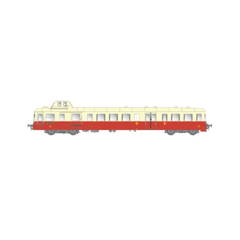 TRAINS160 16066 - Autorail XBD 3928 SNCF 2ème Classe Époque IIId/IVa