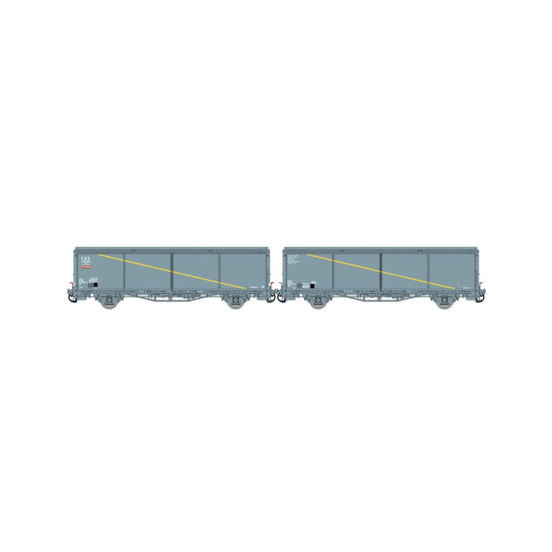 Train160 16033 - Set De 2 Wagons SNAV Toits Bas EVS Époque IV/V