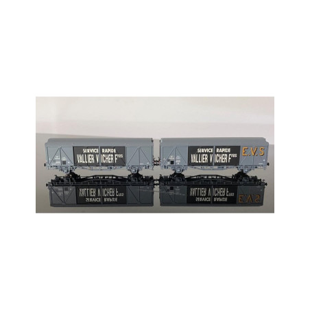 Train160 16047 - Coffret De 2 Wagons EVS Toit Haut VALLIER VICHER